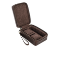 2 Watch Travel Case with Sunglasses Slot | Crazy Horse Leather-DiMarro Leather